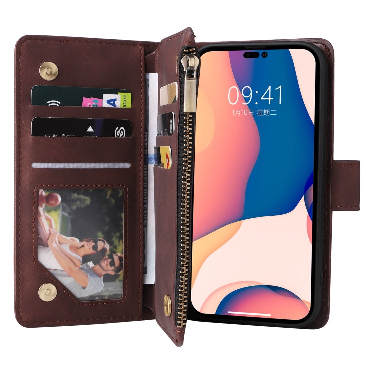 For iPhone 14 Pro Multifunctional Phone Leather Case with Card Slot