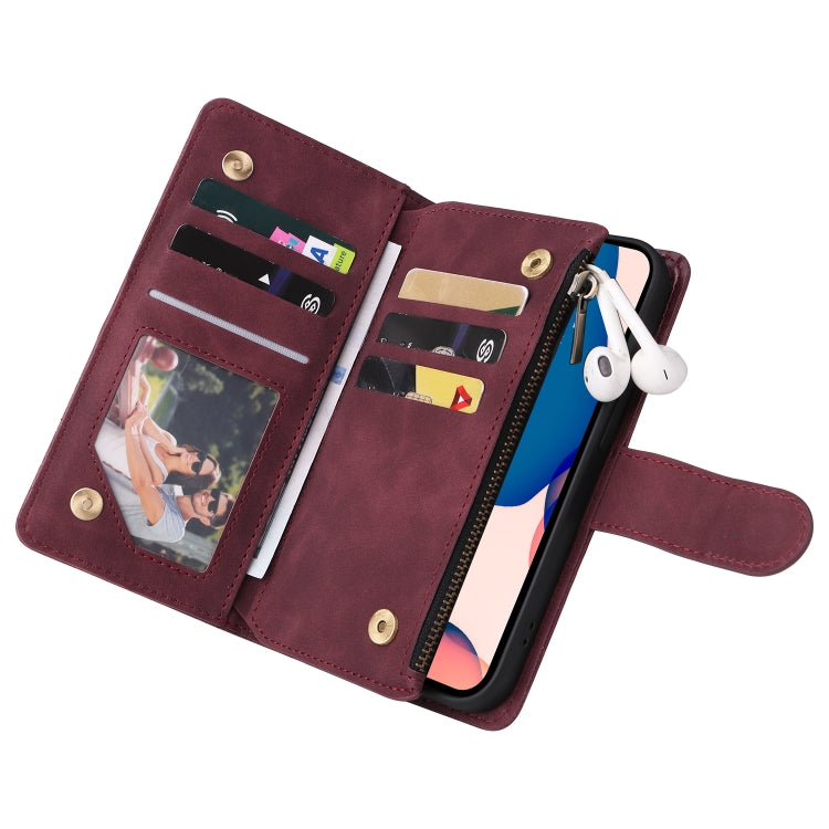 For iPhone 14 Pro Max Multifunctional Phone Leather Case with Card Slot