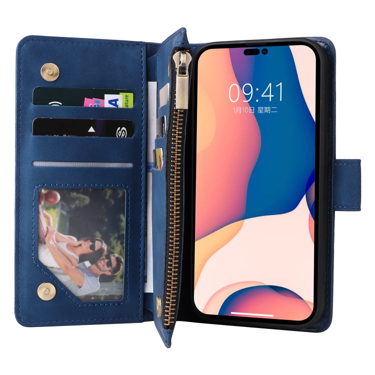 For iPhone 14 Pro Max Multifunctional Phone Leather Case with Card Slot