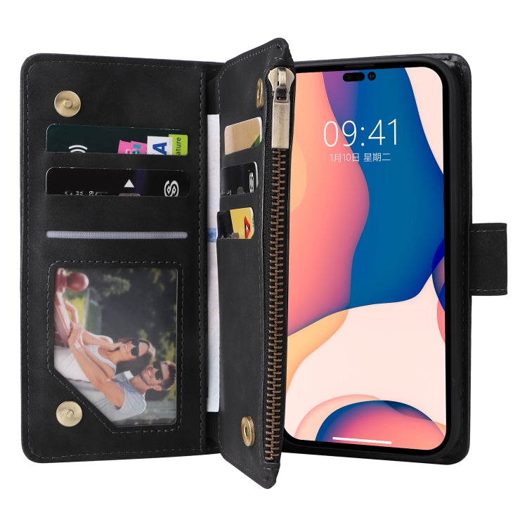 For iPhone 14 Pro Max Multifunctional Phone Leather Case with Card Slot