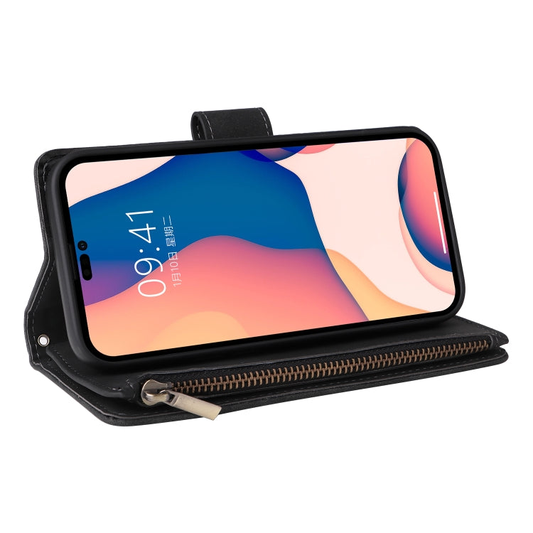For iPhone 14 Pro Max Multifunctional Phone Leather Case with Card Slot