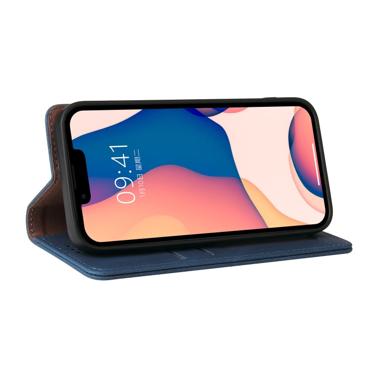 For iPhone 14 Simple Suction Closure Horizontal Flip Leather Case