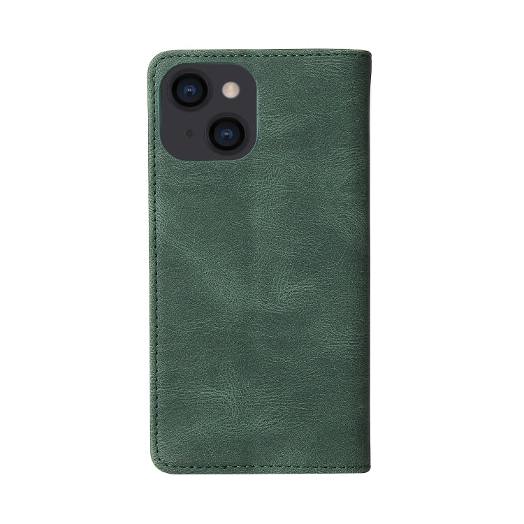 For iPhone 14 Simple Suction Closure Horizontal Flip Leather Case