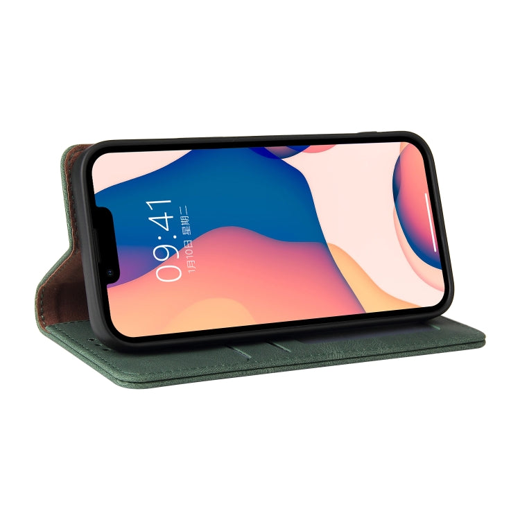 For iPhone 14 Simple Suction Closure Horizontal Flip Leather Case