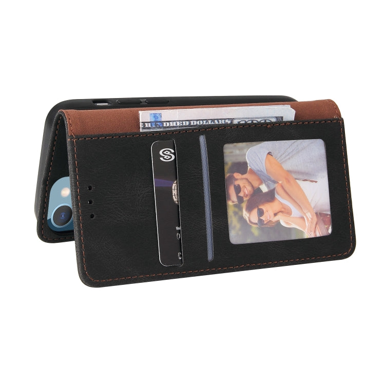 For iPhone 14 Plus Simple Suction Closure Horizontal Flip Leather Case