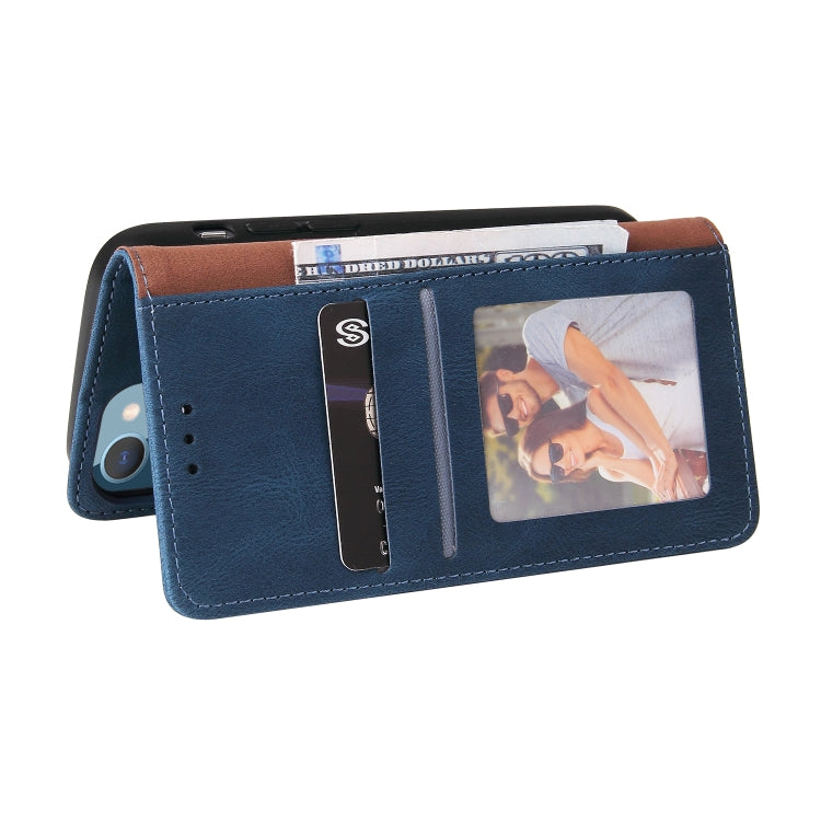For iPhone 14 Plus Simple Suction Closure Horizontal Flip Leather Case