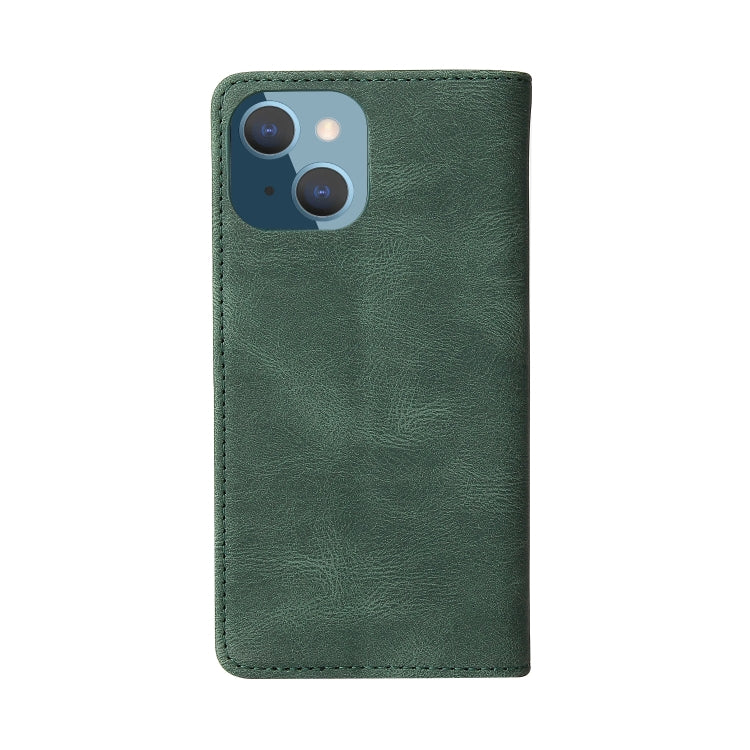 For iPhone 14 Plus Simple Suction Closure Horizontal Flip Leather Case