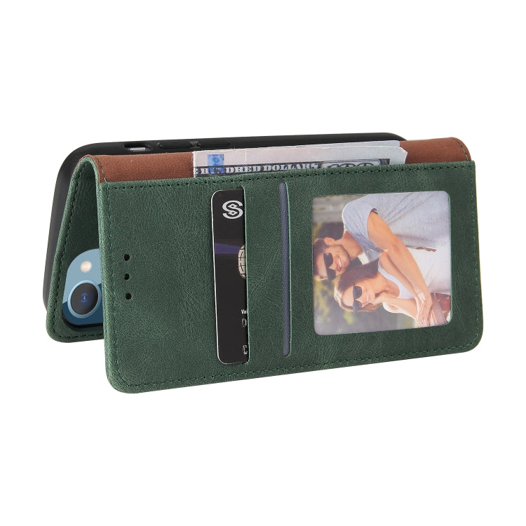 For iPhone 14 Plus Simple Suction Closure Horizontal Flip Leather Case