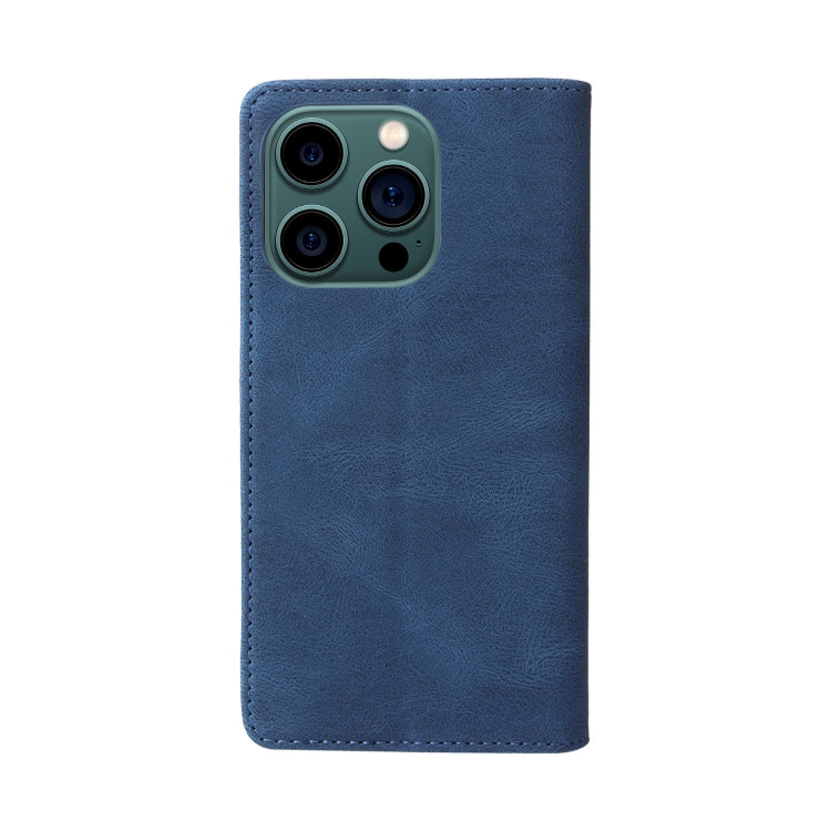 For iPhone 14 Pro Max Simple Suction Closure Horizontal Flip Leather Case