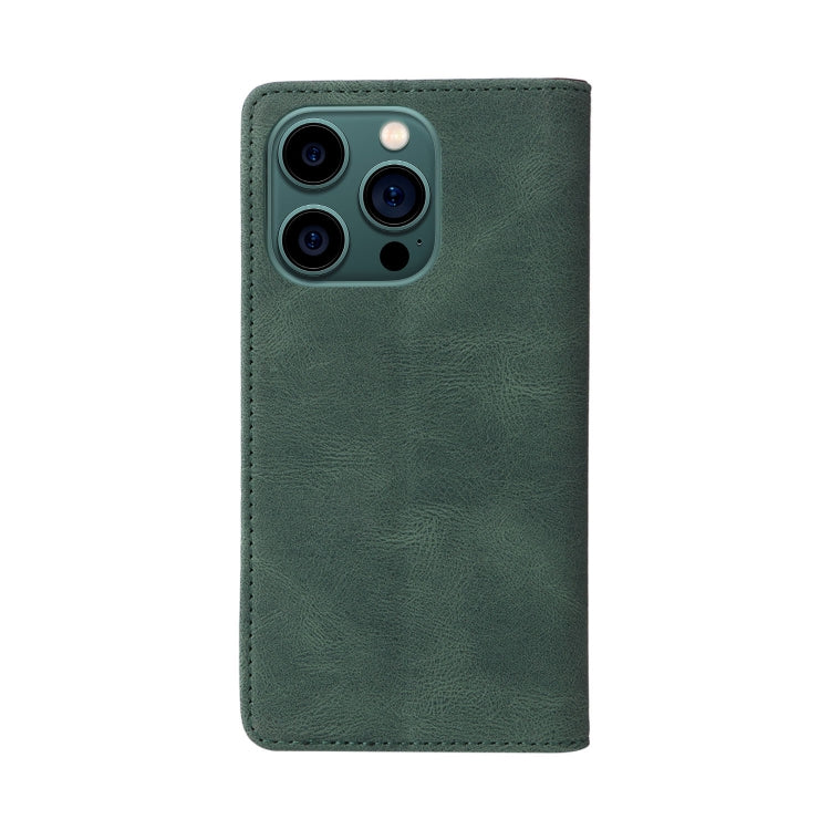 For iPhone 14 Pro Max Simple Suction Closure Horizontal Flip Leather Case