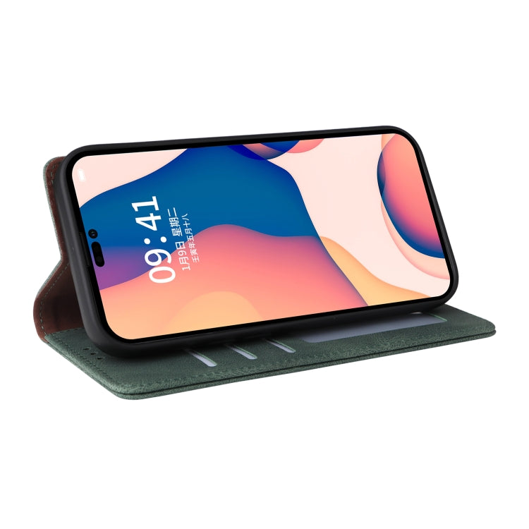 For iPhone 14 Pro Max Simple Suction Closure Horizontal Flip Leather Case