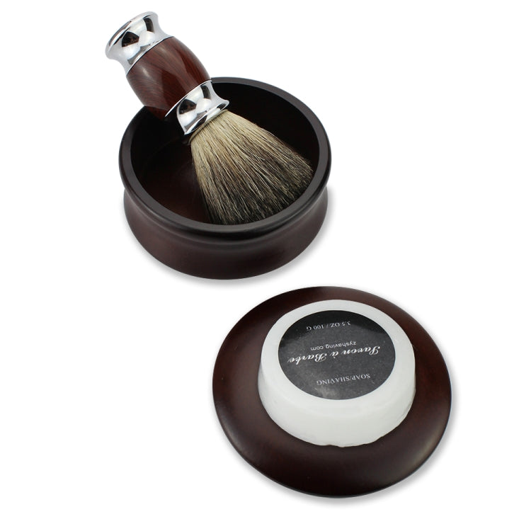 FK-3 Men Folding Manual Shaving Razor Kit with Shaving Brush / Bowl / Soap / Brush Stand / Blades