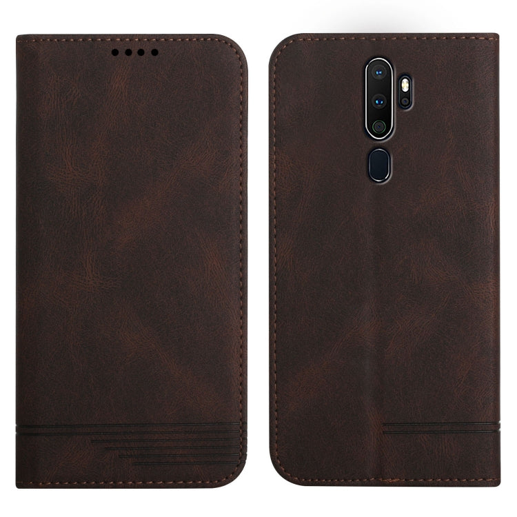 For OPPO A5 2020 Strong Magnetic Leather Case