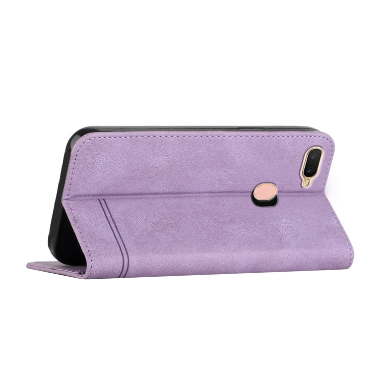 For OPPO A7 / A12 / A5s Strong Magnetic Leather Case