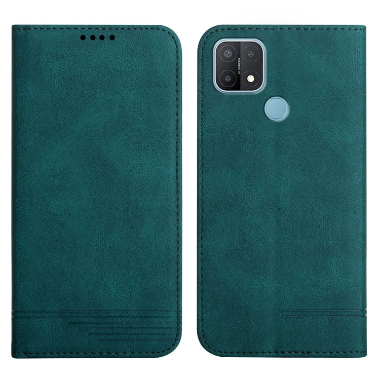 For OPPO A15 / A15s Strong Magnetic Leather Case