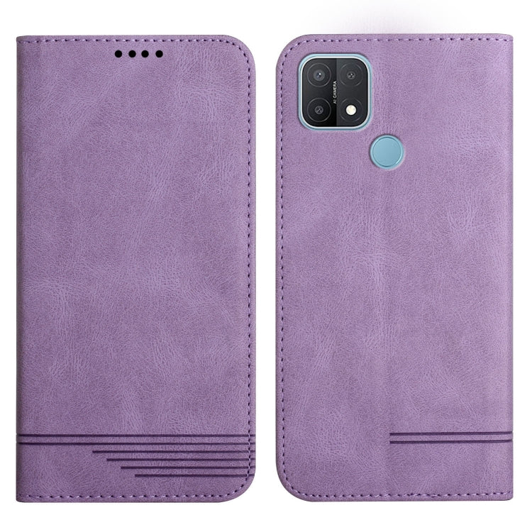 For OPPO A15 / A15s Strong Magnetic Leather Case