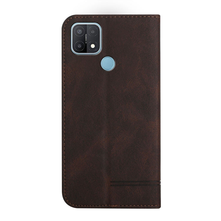 For OPPO A15 / A15s Strong Magnetic Leather Case
