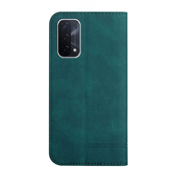 For OPPO A54 / A74 / A93 Strong Magnetic Leather Case