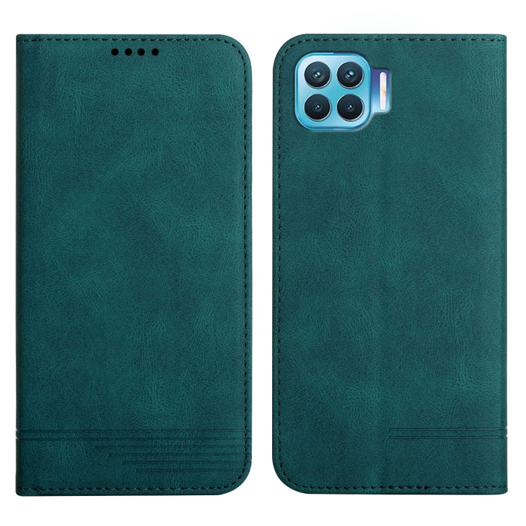For OPPO A73 2020 / F17 Strong Magnetic Leather Case