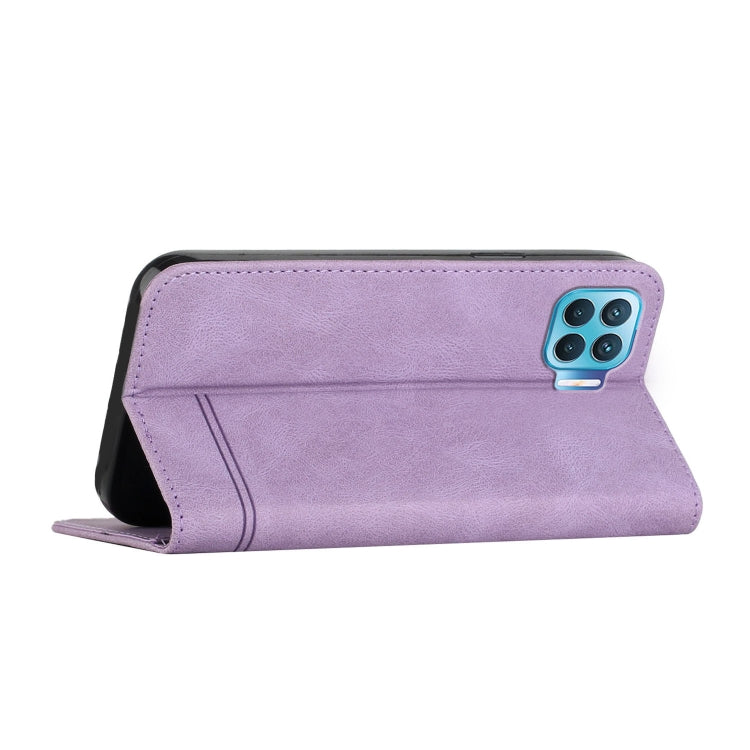 For OPPO A73 2020 / F17 Strong Magnetic Leather Case