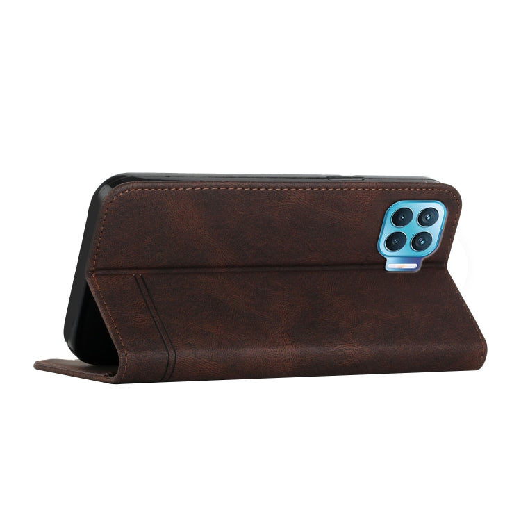 For OPPO A93 4G / F17 Pro Strong Magnetic Leather Case