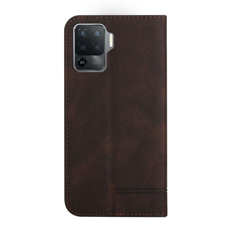 For OPPO A94 4G Strong Magnetic Leather Case