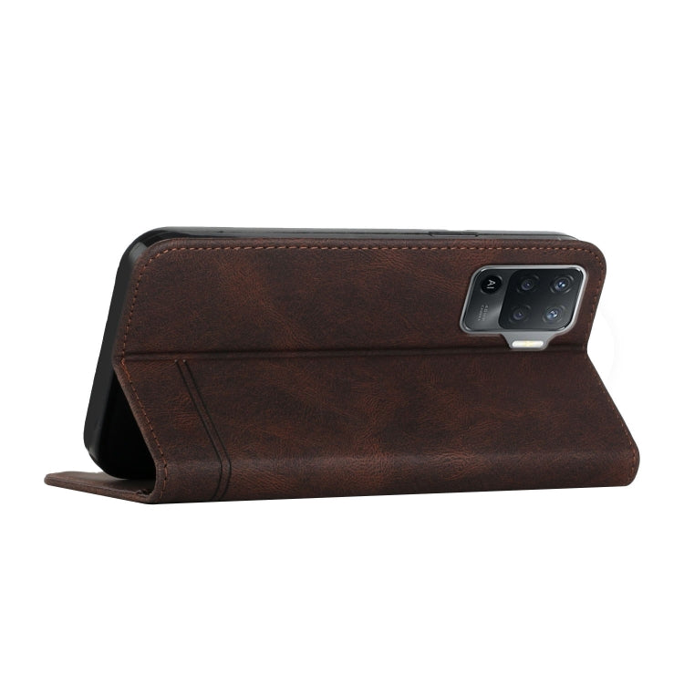 For OPPO A94 4G Strong Magnetic Leather Case