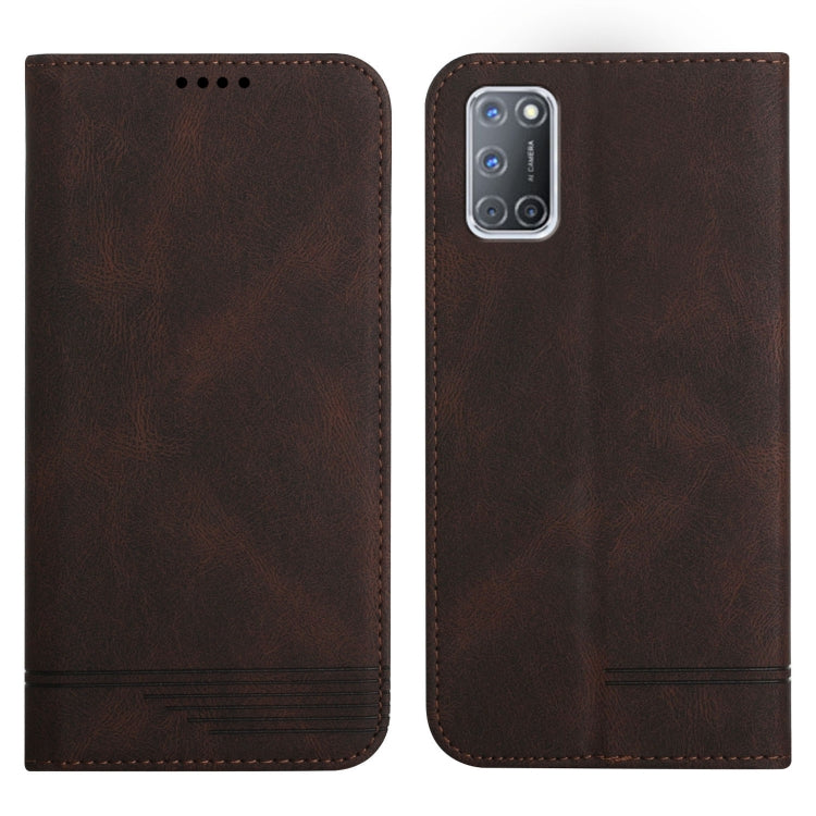 For OPPO A52 / A72 / A92 Strong Magnetic Leather Case