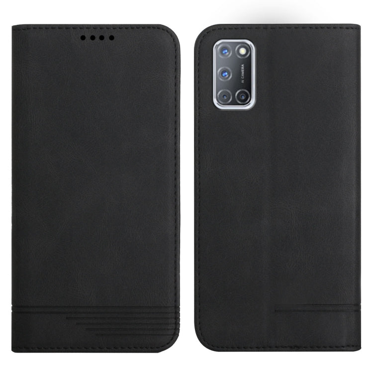 For OPPO A52 / A72 / A92 Strong Magnetic Leather Case