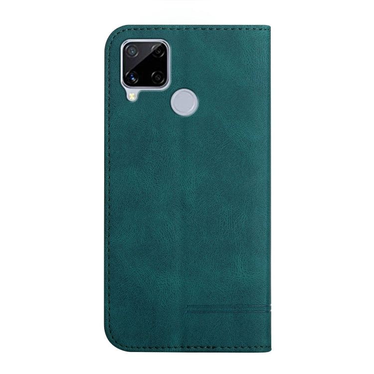 For Realme C12 / C15 Strong Magnetic Leather Case
