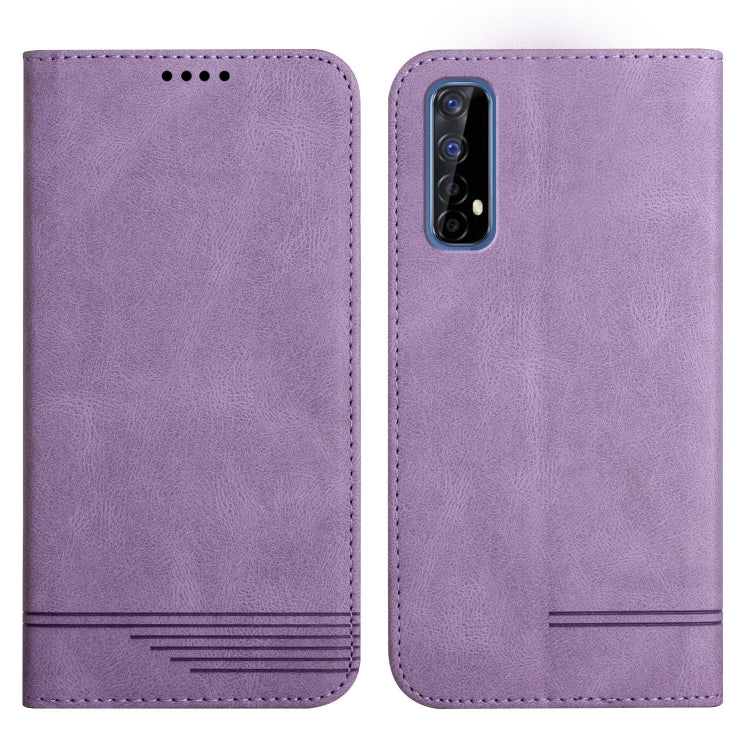 For Realme 7 4G Strong Magnetic Leather Case