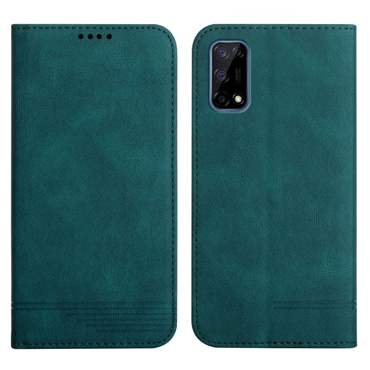 For Realme 7 5G Strong Magnetic Leather Case