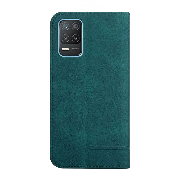 For Realme 8 5G Strong Magnetic Leather Case