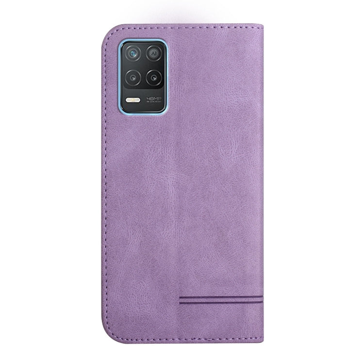 For Realme 8 5G Strong Magnetic Leather Case