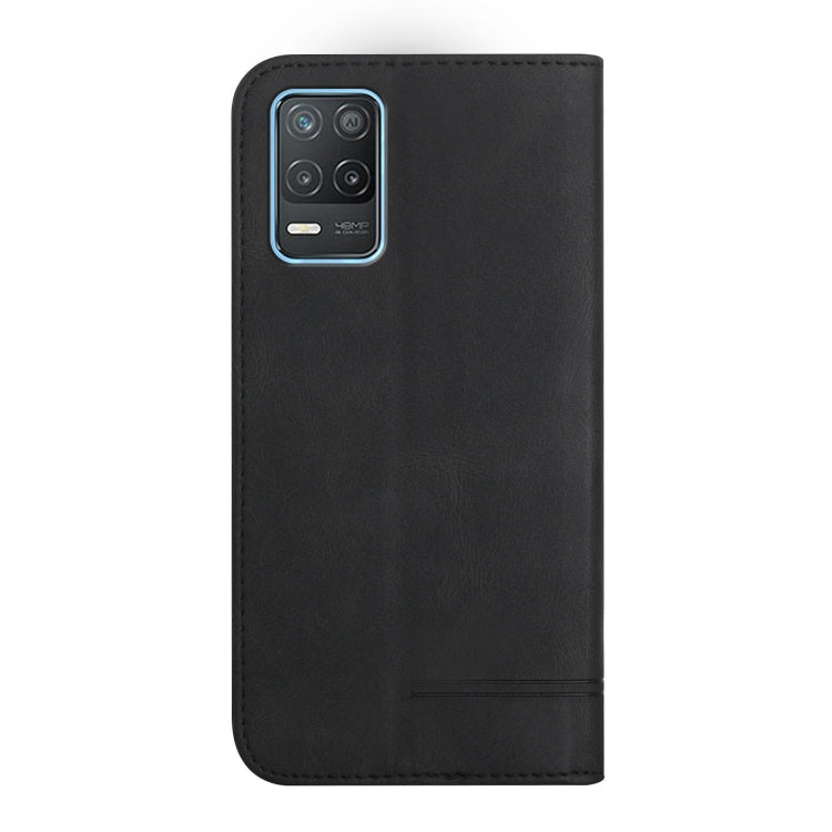 For Realme 8 5G Strong Magnetic Leather Case
