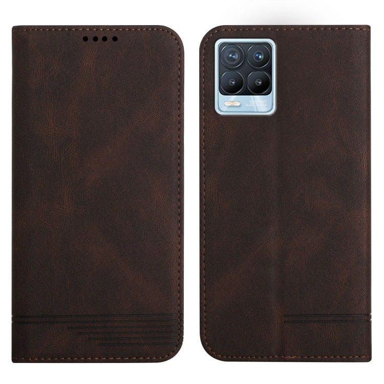 For Realme 8 4G / 8 Pro Strong Magnetic Leather Case