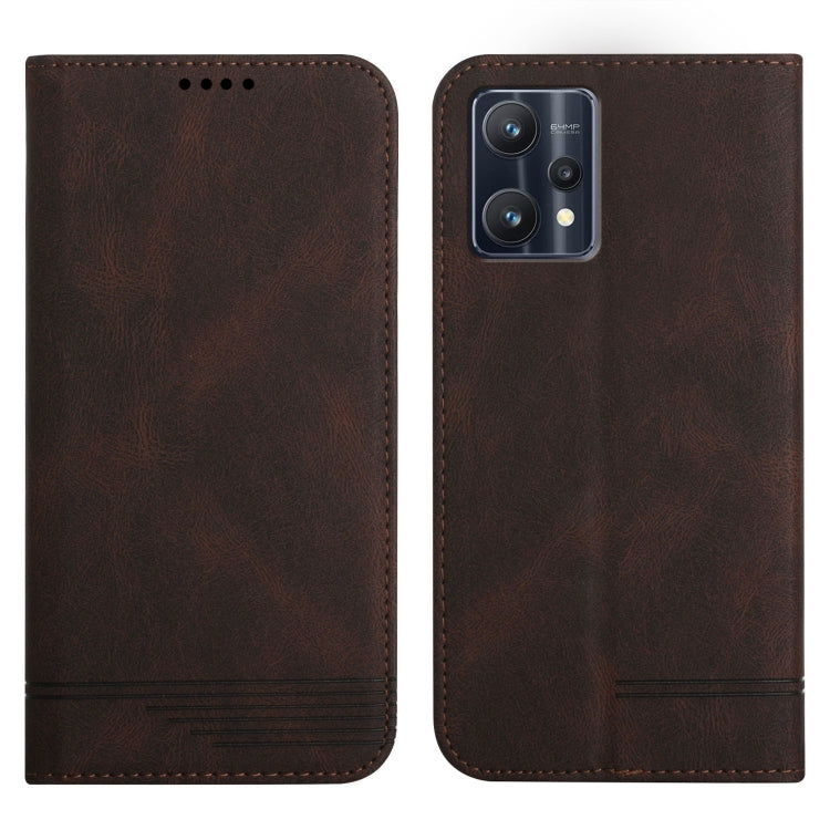For Realme 9 Pro Strong Magnetic Leather Case