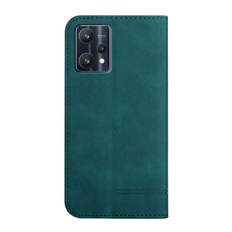For Realme 9 Pro+ Strong Magnetic Leather Case