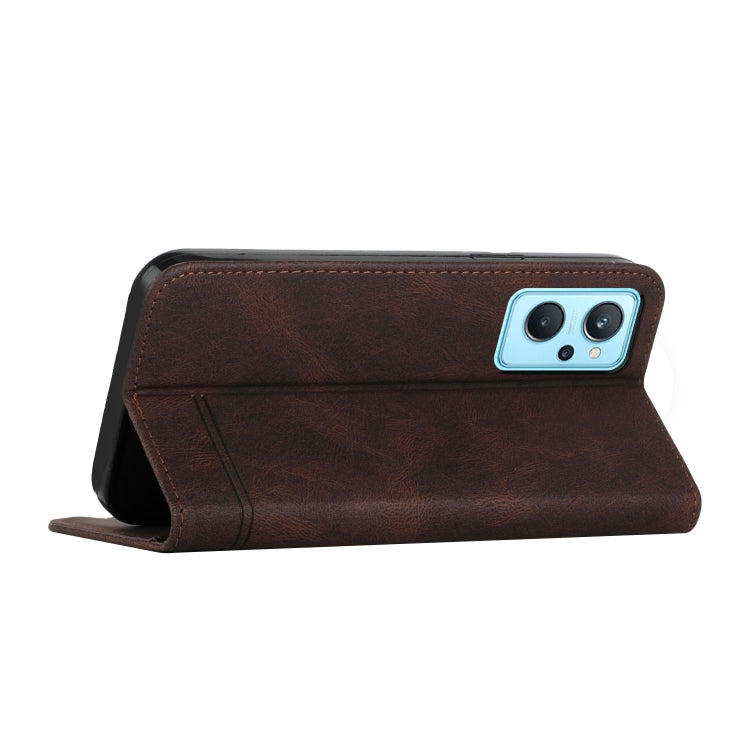 For Realme 9i Strong Magnetic Leather Case