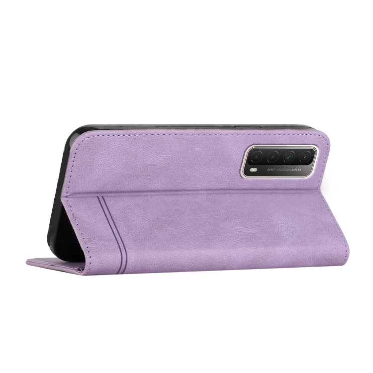 For Huawei P Smart 2021 Strong Magnetic Leather Case