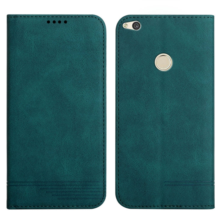 For Huawei P8 Lite Strong Magnetic Leather Case