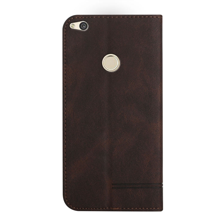 For Huawei P8 Lite Strong Magnetic Leather Case