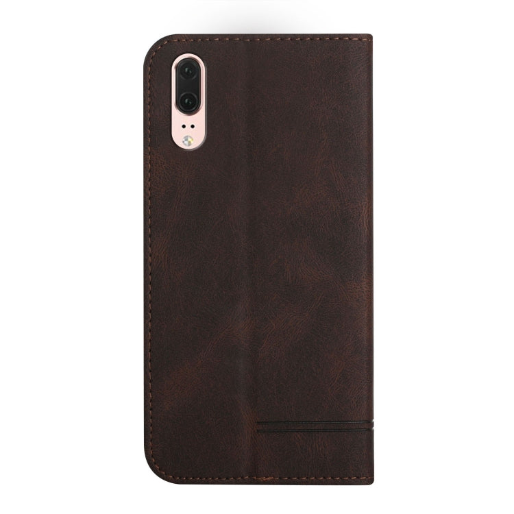 For Huawei P20 Strong Magnetic Leather Case