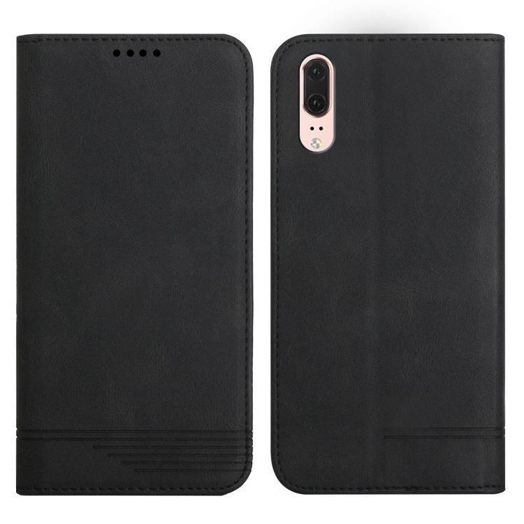 For Huawei P20 Strong Magnetic Leather Case