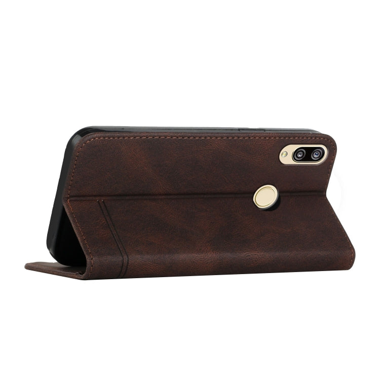 For Huawei P20 Lite Strong Magnetic Leather Case