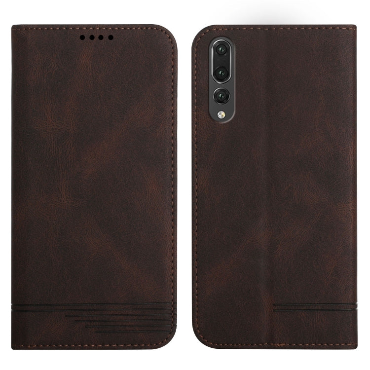 For Huawei P20 Pro Strong Magnetic Leather Case