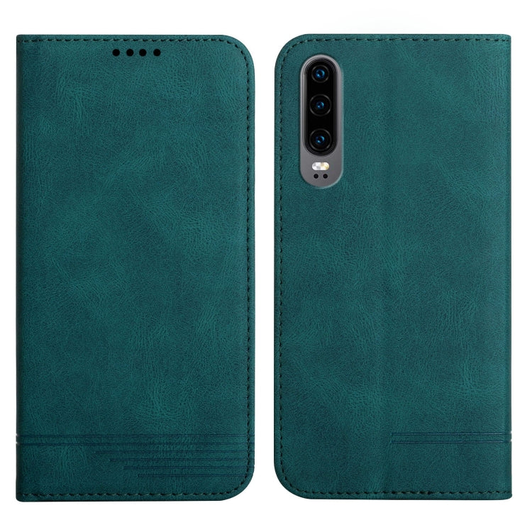 For Huawei P30 Strong Magnetic Leather Case