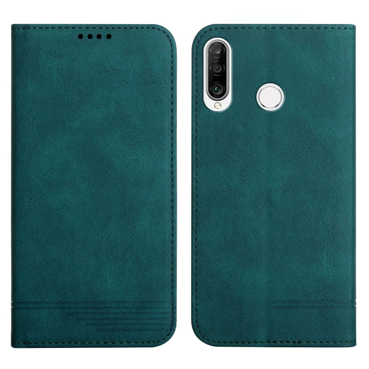 For Huawei P30 Lite Strong Magnetic Leather Case