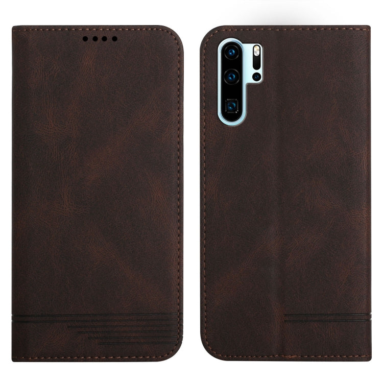 For Huawei P30 Pro Strong Magnetic Leather Case
