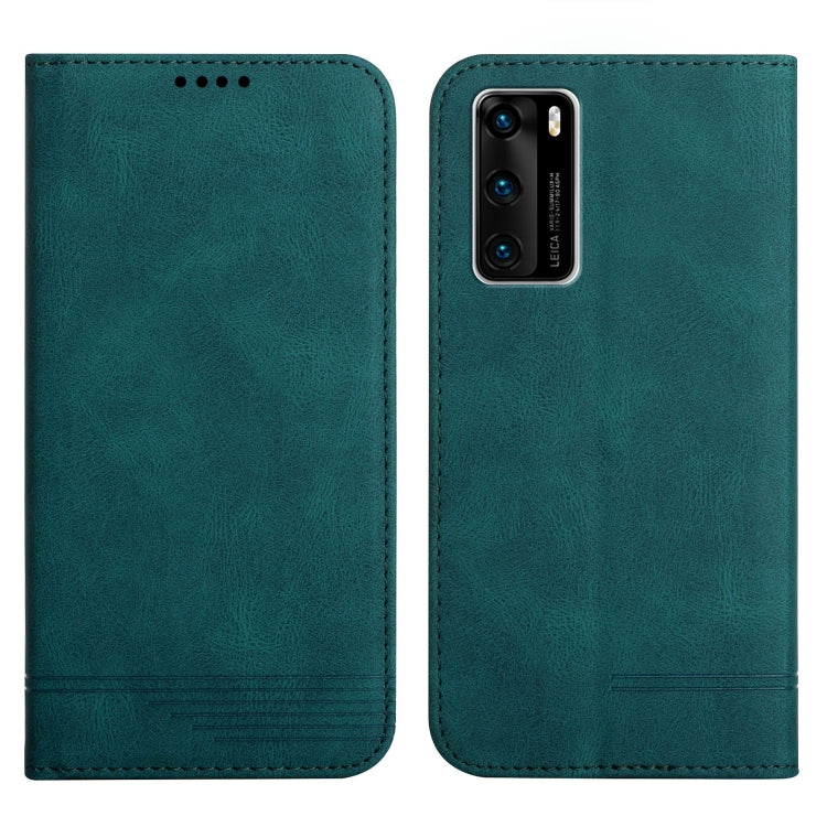 For Huawei P40 Strong Magnetic Leather Case